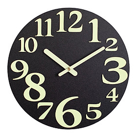 Simple Luminous Wall Clock Silent Decorative Wooden Wall Clock for Office