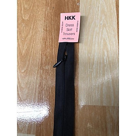 Dây kéo dấu khoá 25cm HKK màu đen trắng dây khoá kéo ẩn HKK Hoàn Mỹ zippers