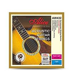 Bộ 6 Dây Đàn Guitar Acoustic Alice A206, AW432, AW436 AWR47