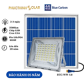 Đèn Pha Năng Lượng Mặt Trời 400W Blue Carbon BCT-WW5.0 Đèn Pha Led Chính Hãng Đèn Led