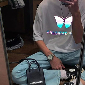 Áo thun nam đẹp ️Áo thun Stee ️️ in Bướm HFZWA Phản quang ️ chất vải cotton chất mịn tốt aothununisex