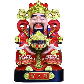 Mua Tượng Thần Tài Thần Tiền Áo Đỏ Loại I chiêu lộc chiêu tài(cao 30cm 38cm