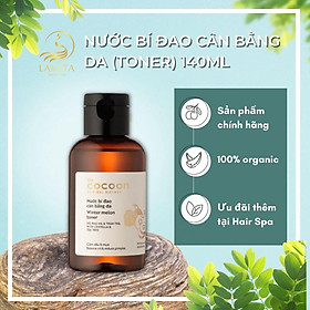 Nước bí đao cân bằng da Cocoon, nước toner hỗ trợ giảm dầu & mụn 140ml - The Cocoon Original Vietnam