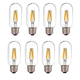 Bộ 8 bóng đèn Led Edison T45 4W đui E27.