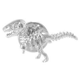 Silver Dinosaur Brooch Pin Collar Lapel Breastpin Corsage Badge Xmas Gifts