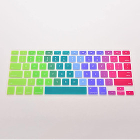 Tấm phủ phím silicon dành cho Macbook đủ dòng - Colourful - Macbook Pro 13.3 inch đời 2016-2019 No Touchbar