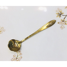 Mua Thìa café phong cách Vintage hoa hồng màu vàng NEW ROSE 6176VN