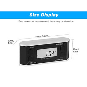 Digital Level and Angle Finder Level Angle Gauge Electronic Inclinometer Digital Protractor with Backlight LCD Display