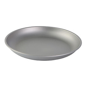 Titanium Plate Dish Outdoor Camping Tableware Ultralight Round Fruit Dinner Dishes Pan for BBQ Hiking Picnic