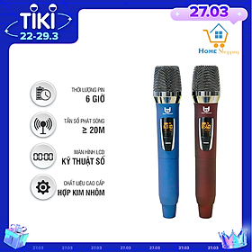 Mua Micro Không Dây B&D Hát Karaoke Cực Hay Model W301A & W301  Tần Số UHF - Hàng Chính Hãng