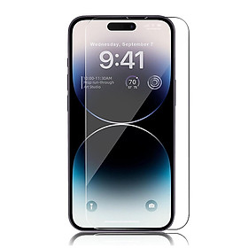 Dán kính cường lực cho iPhone 15 Pro, Iphone 15, iPhone 15 Plus, iPhone 15 Pro Max Nillkin Amazing H+ Pro (mỏng 0.2 mm, vát cạnh, chống trầy, chống va đập - Hàng chính hãng