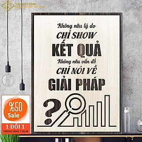 Mua Tranh treo tường Gỗ trang trí phòng tạo động lực được làm bằng gỗ mdf phủ venner 2 lớp cao cấp . Bảo Hành 1 Đổi 1