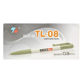 Hộp 20 Bút Bi Thiên Long TL-08 - Đen