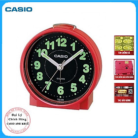 Đồng Hồ Để Bàn Casio TQ-228-4DF Màu Đỏ - Có Báo Thức  - Kích Thước Vỏ ( 8.6 cm )