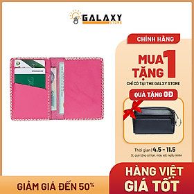 Ví Nữ Nhỏ Handmade Da Thật Galaxy Store GVM05 (Hồng)