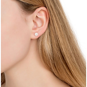 Bông Tai Vàng Đính Đá CZ