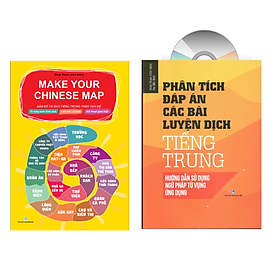Hình ảnh Combo 2 sách Phân tích đáp án các bài luyện dịch Tiếng Trung và Make your Chinese map Bản đồ tư duy từ vựng Tiếng Trung theo chủ đề +DVD tài liệu
