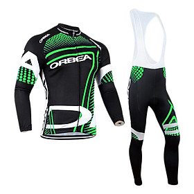Profession Outdoor Long-Sleeved Cycling Set Unisex Breathable Jersey Bike Set