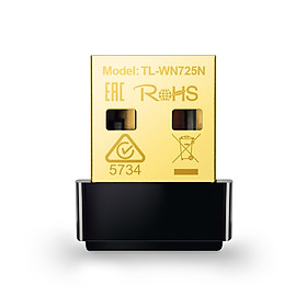 USB Thu WIFI TP-Link TL-WN725N (Đen) - Hàng Chính Hãng