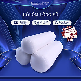 Mua Ruột Gối Ôm Lông Vũ SERENA Cao Cấp - Cái Ruột Gối Đôi Ôm Dài Nằm Ngủ Lông Vũ 35 x 100 Khách Sạn 5 Sao Cao Cấp