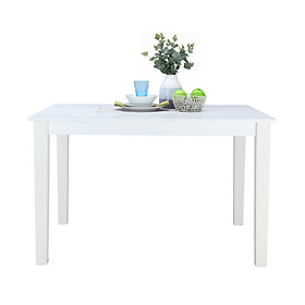 Mua Bàn ăn RAYMOND/P kiểu đơn giản với gỗ nguyên khối cao cấp màu trắng trang nhã | Index Living Mall - Phân phối độc quyền tại Việt Nam
