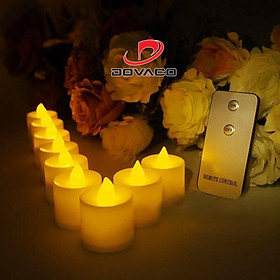 Mua FREESHIP Nến điện tử lùn điều khiển từ xa