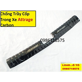 Ốp Bậc Cốp, Chống Trầy Cốp Trong Carbon Xe Mitsubishi Attrage 2021-2018 Cao Cấp Nhất Thị Trường
