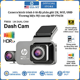 Mua Camera hành trình ô tô độ phân giải 2K  Wifi  UHD thương hiệu HP F965S - Hàng chính hãng