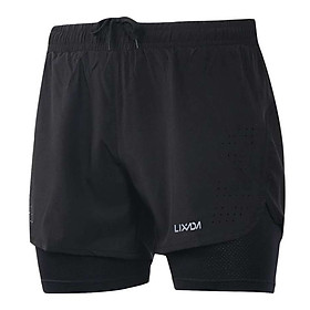 Quần Short Chạy Bộ 2 Trong 1 Lixada