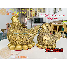 Mua Tượng Gà Mái Ấp Trứng Bằng Đồng Vàng Nguyên Chất Các Cỡ - Đồ Thờ Hiên Lượng
