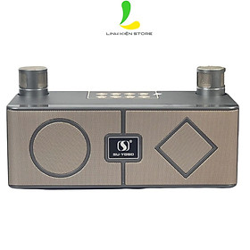 Loa Bluetooth Karaoke Su-Yosd YS215 YS-215 - Loa xách tay mini chất liệu nhựa cao cấp, công suất 20W và mic cực hay - Hàng nhập khẩu - Xám