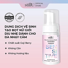 Dung dịch vệ sinh phụ nữ tạo bọt stillU Sensitive không mùi cho da nhạy