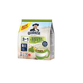 Thức uống yến mạch Quaker 3 in1 - Vị trà xanh Matcha