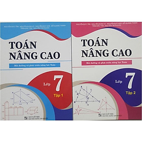 Sách - Combo Toán nâng cao Bồi dưỡng và phát triển năng lực Toán lớp 7 tập 1 + tập 2