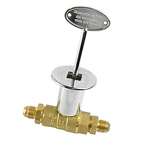 Gas Fire Pit Key Valve Kit - 1/2'' NPT Valve with Key Sleeve