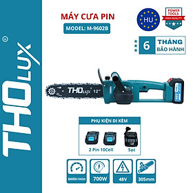 Mua Máy cưa xích pin Tholux M-9602B 700W  Chiều dài lam 305mm  pin 10cell  Động cơ Không Chổi Than