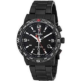 Timex Men's T2P288 Intelligent Quartz Adventure Series Black Stainless Steel Watch