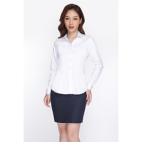 Áo sơ mi trắng dài tay kiểu dáng Hàn Quốc cho nữ