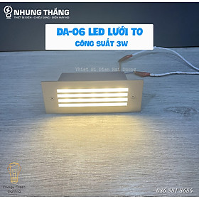 Đèn Âm Tường,Chân Cầu Thang DA-06 LED Hình Lưới - Chống Nước IP65 - Mặt Nhôm Cao Cấp - Có Video