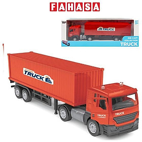 Đồ Chơi Mô Hình Xe Container Chở Hàng Chạy Trớn - Vecto VT18A - Màu Đỏ