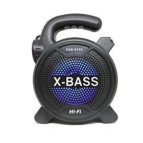 Loa Bluetooth Karaoke tích hợp đèn pin ZQS-5101Kèm micro karaoke có dây - Hàng nhập khẩu