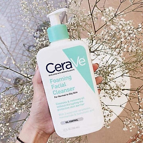 Sữa Rửa Mặt Dịu Nhẹ Cho Da Thường Đến Da Dầu Cerave Foaming Facial Cleanser 355ml
