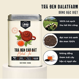 Trà Đen Nguyên Lá Đặc Biệt Dalat Farm - Hộp 100Gr