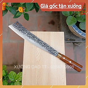 Mua Dao Chặt Cây Đi Rừng Rèn Từ Thép Nhíp Dập Vân 2 Mặt Cao Cấp