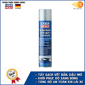 Chai xịt rửa kính dạng bọt chuyên dụng Liqui Moly 1512 -Tẩy rửa chất bẩn