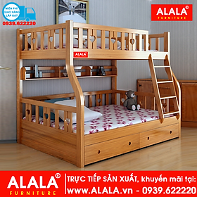 Giường tầng ALALA108 (1m, 1m2) Cao Cấp - www.ALALA.vn - 0939.622220