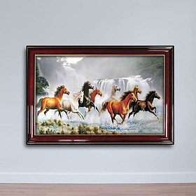 Tranh Con Ngựa: Tranh Gỗ Mã Đáo Thành Công W651