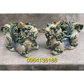 Mua Tượng tiểu cảnh Tỳ Hưu tài lộc men rạn gốm sứ Bát Tràng