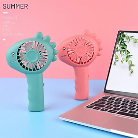 Mua Quạt Mini Tích Điện Cầm Tay khủng long dễ thương - Có chọn màu