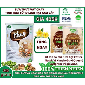 Sữa Hạt Chay Dinh Dưỡng Soyna 800g, Thuần Thực Vật 10 Loại Hạt Cao Cấp - Sữa Hạt Bổ Sung Dinh Dưỡng Cho Người Ăn Kiêng, Ăn Chay, Tiểu Đường, Tim Mạch, Mỡ Máu. Xương Khớp, Người Tập Gym Và Yoga, Giảm Cân, Chống Oxy Hóa - Tặng Bột Sữa Mầm Gạo Lứt 300g